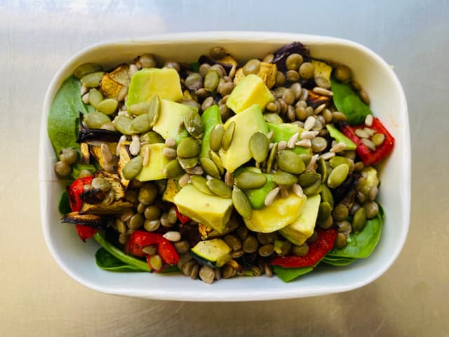 Warm Vegetable Salad with Mustard Vinaigrette