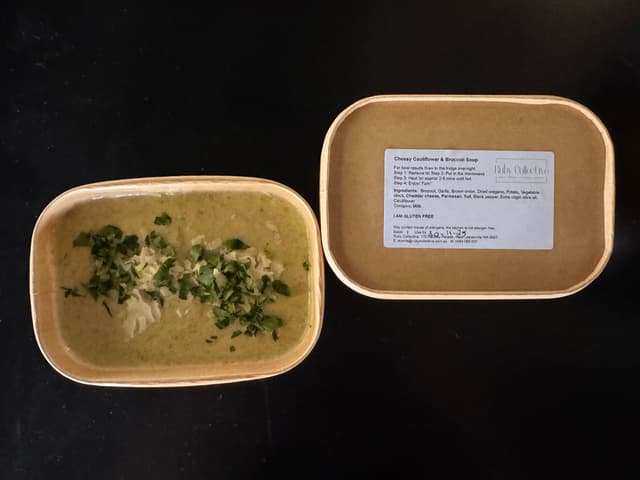 Cheesy Cauliflower & Broccolli Soup