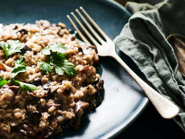 Mushroom, Thyme & Parmesan Risotto