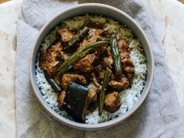 Beef Rendang Curry with Rice
