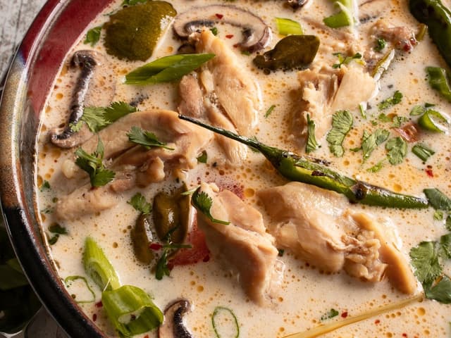 THAI COCONUT CHICKEN SOUP