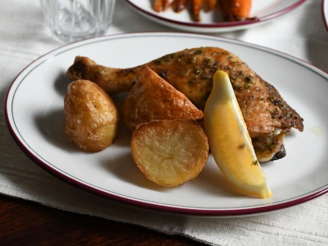 LEMON ROASTED CHICKEN AND POTATOES