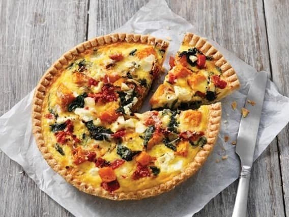 Puff Pastry, Pumpkin & Spinach Quiche