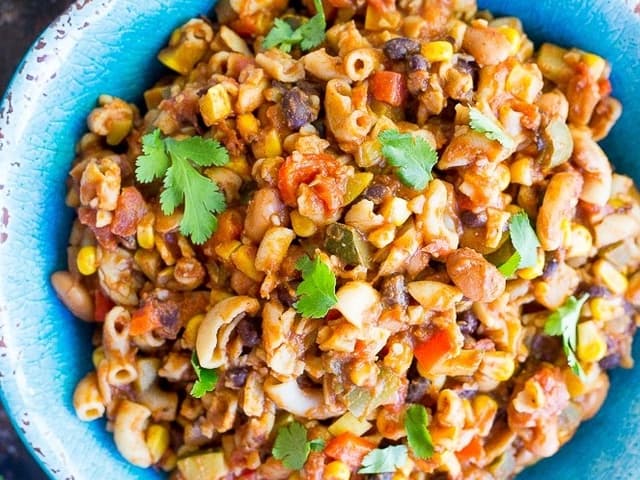 Stir Fried Macaroni with mushroom & vegetable