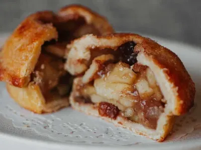 Apple Pie w/ Salted Caramel Sauce