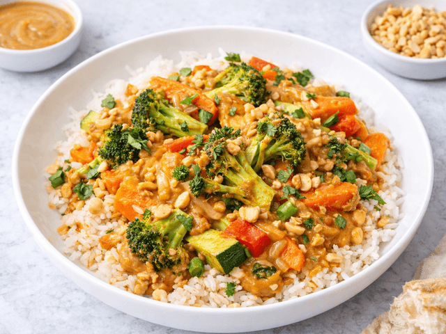 Satay Vegetables & Rice FROZEN