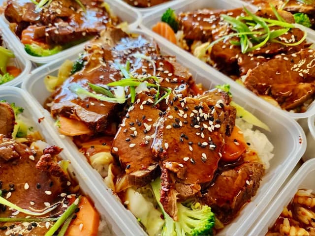 FROZEN: Korean Inspired Slow Cooked Beef Brisket with Rice