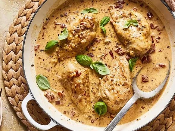 "Marry Me " Chicken w Green Beans and Potatoes