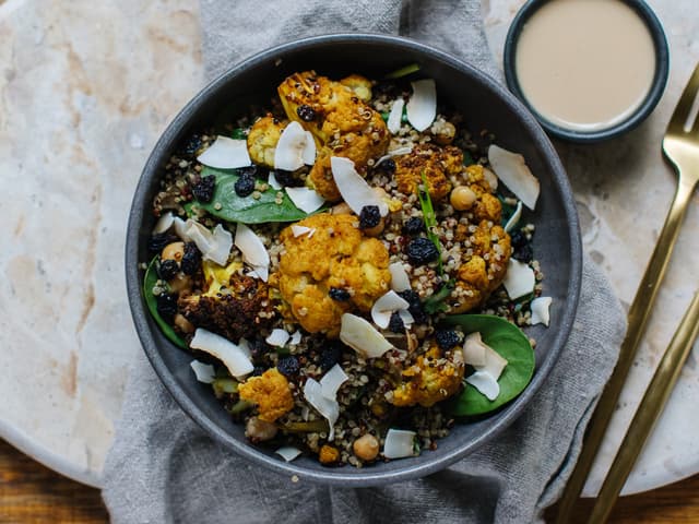 Turmeric Roast Cauliflower Salad