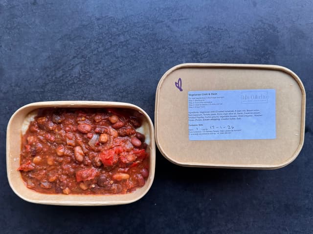 Vegetarian Chilli & Mash