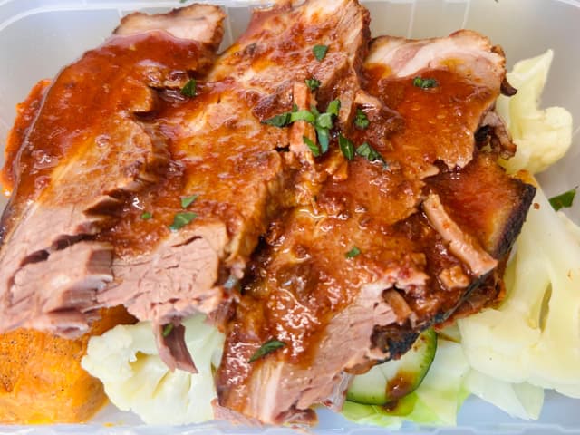 Slow Cooked BBQ Brisket Complete Meal FODMAP