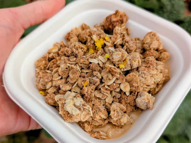 Lemon & Coconut Custard with Tahini Crumble