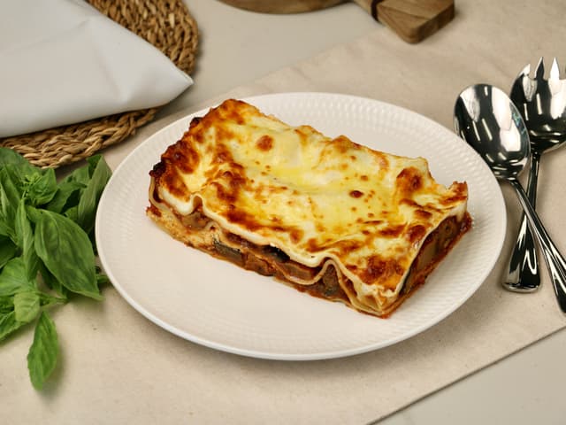 Eggplant and Ricotta Lasagne with Basil Sugo