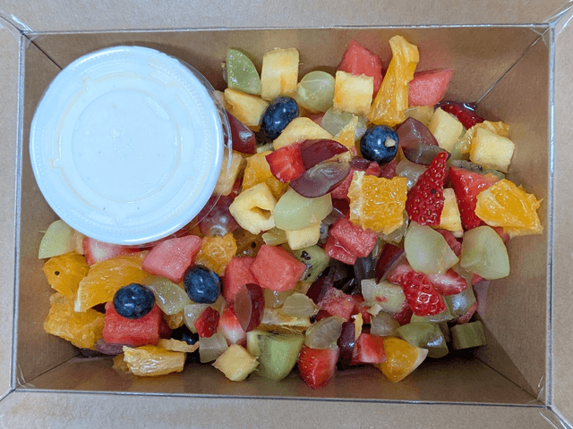 Seasonal Fruit Salad with Vanilla Greek Style Yoghurt