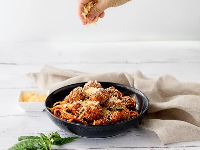 Last Supper Meatballs with Spaghetti