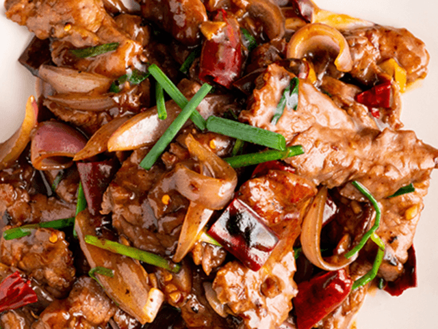 Mongolian Beef with Spring Onion