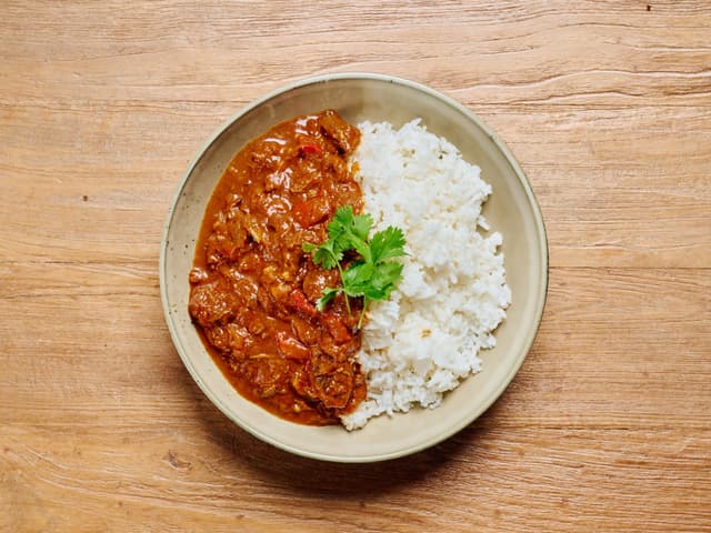 Beef Suqaar with Basmati Rice