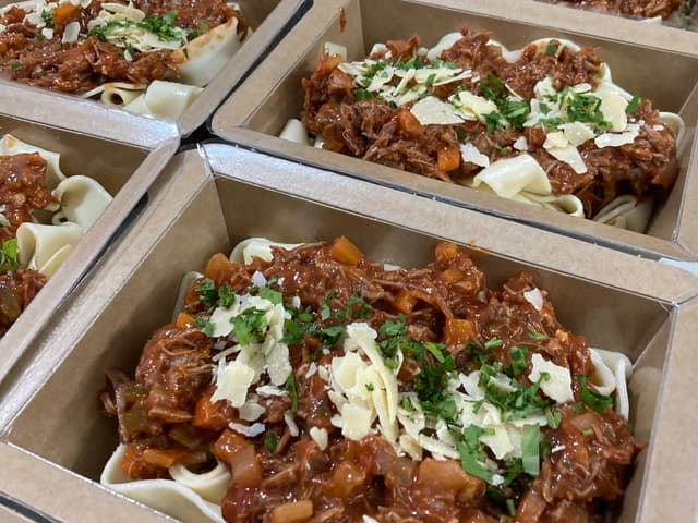 Lamb Ragu with Egg Pappardelle