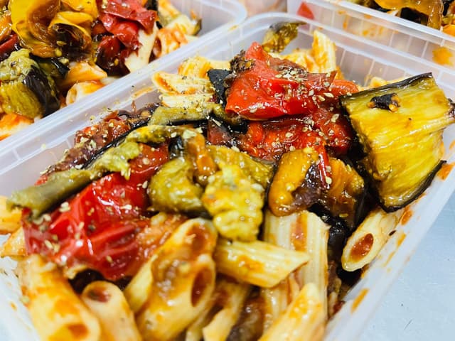 Vegan: Grilled Mediterranean Gluten Free Pasta