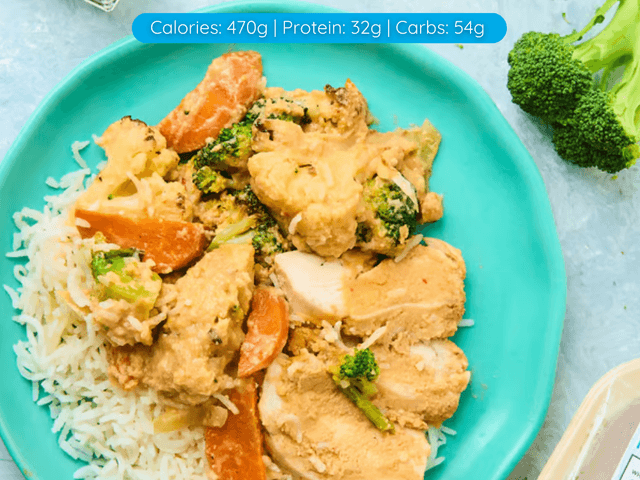 Chicken Satay & Rice - Frozen