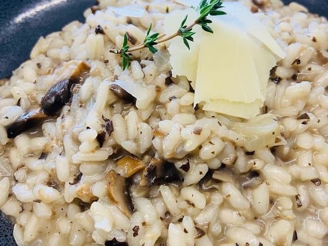 mushroom risotto