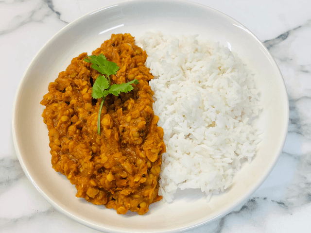 Daal with Rice | 扁豆咖喱米饭