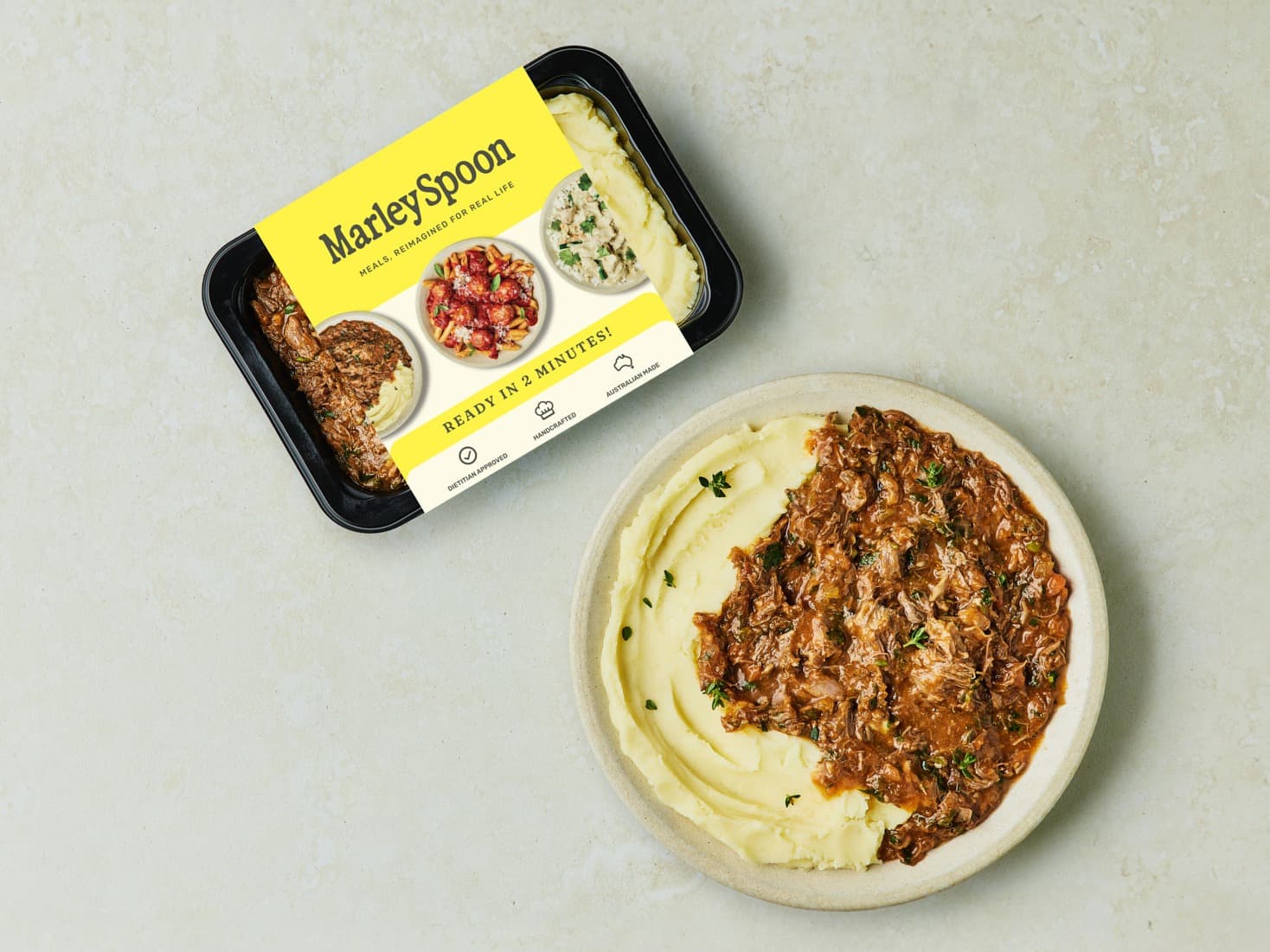 Lamb Ragu with Buttery Mashed Potato