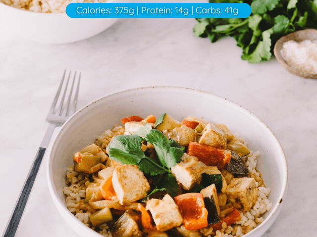 Vegan Spicy Red Tofu Curry  – Frozen