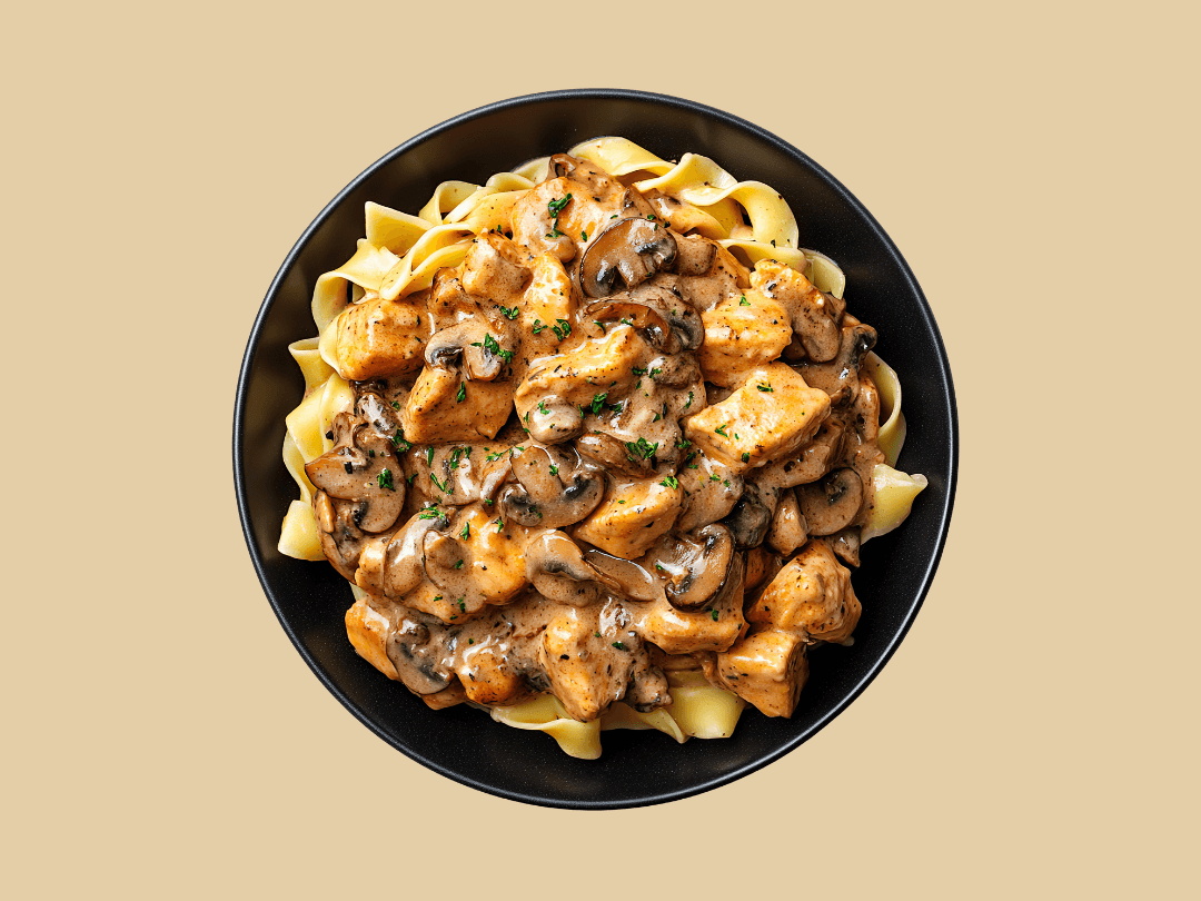 Chicken Stroganoff with Pasta