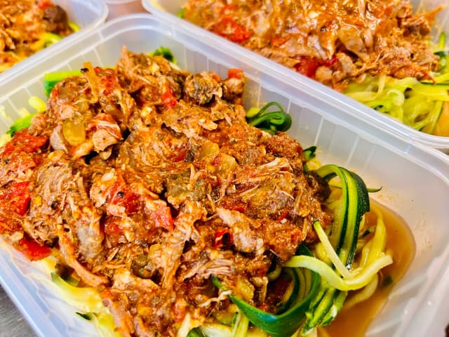 FROZEN: Vegan Ragu with Gluten Free Pasta & Zucchini Noodles