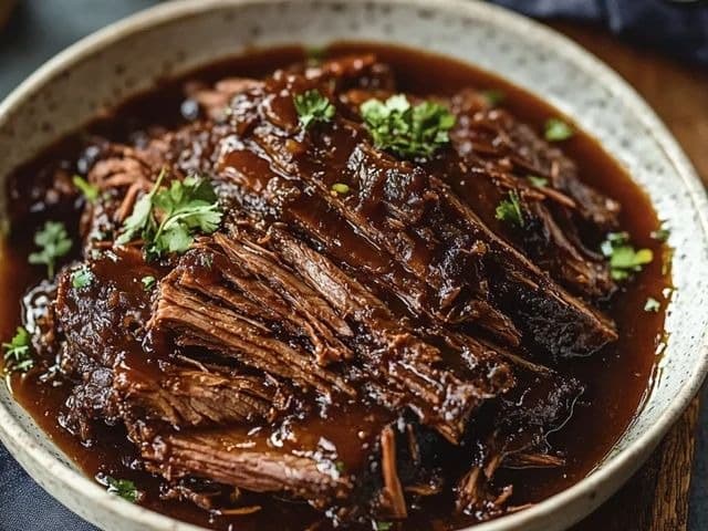 SMOKED PLUM PULLED BEEF