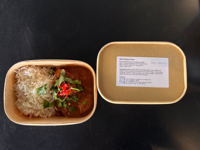 Beef Vindaloo & Rice