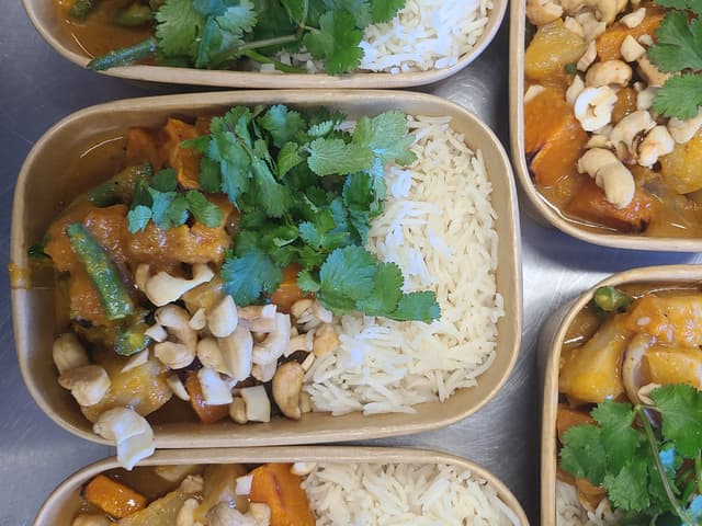 Thai Red Pumpkin & Pineapple Curry w Basmati Rice