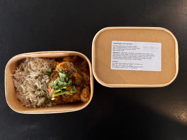 Lamb Rogan Josh with Rice
