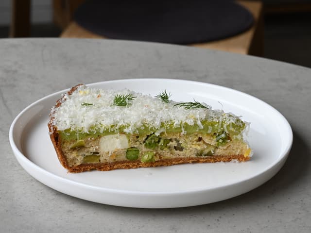 Pea and Feta Tart (Slice)