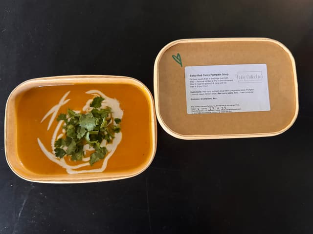 Spicy Red Curry Pumpkin Soup