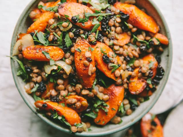 Half Serve Moroccan Carrot & Lentil Salad
