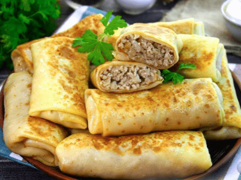 Chicken Blintzes