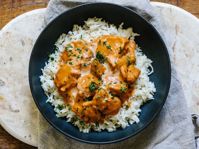 Butter Chicken with Cumin Rice