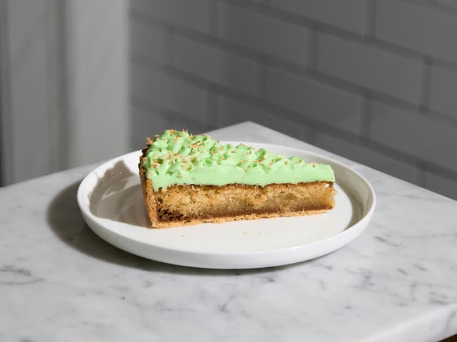 Coconut Pandan Tart (Slice)