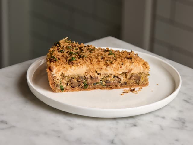 Cauliflower and Shiitake Tart (Slice)