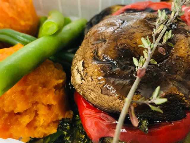 Vegan: Vegetable Stack with Mash & Greens