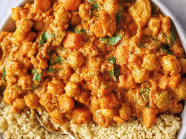 Sweet Potato, Cashew, and Basil Malaysian Curry