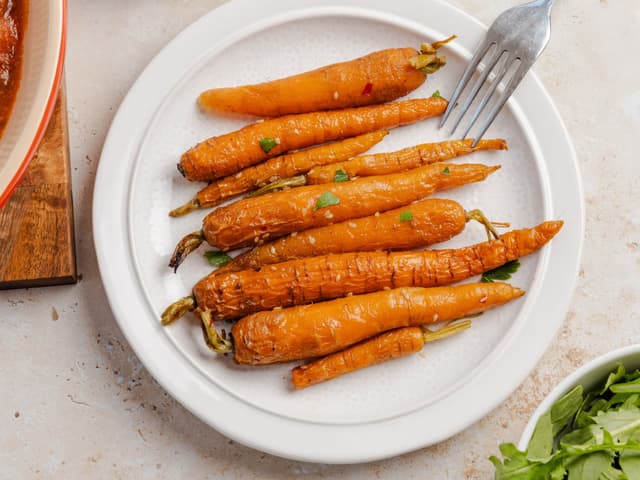 Carrots with Honey and Harissa