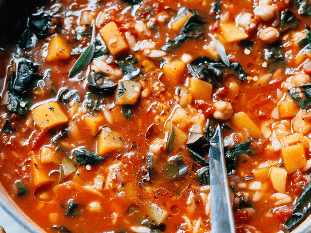 FROZEN Tomato, Sage, and Chickpea Soup