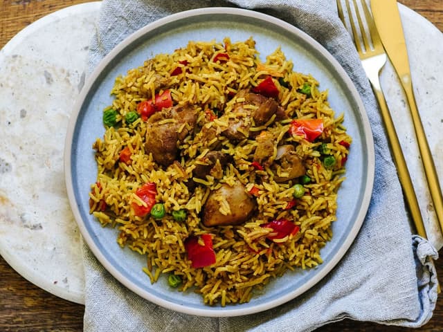 Nepalese Chicken and Fried Rice