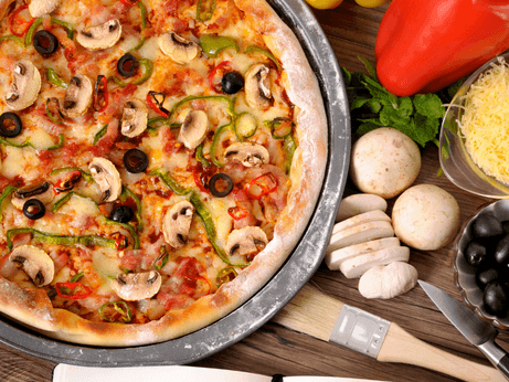 Vegetable & Cheese Pizza