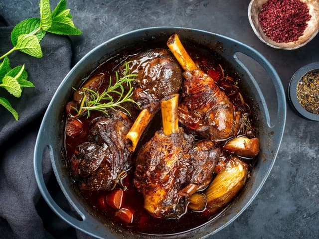 Braised Lamb Shanks