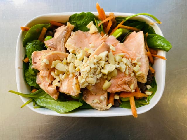 Dill Roasted Salmon with Lentil Salad