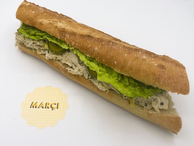 Roasted Chicken, Tarragon, Pickles, Baby Gem Baguette